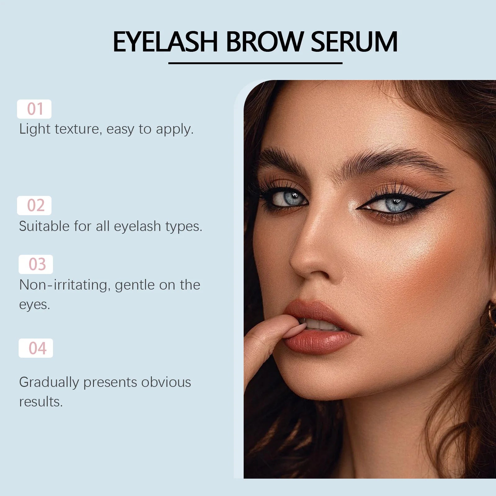 Eyelash Growth Serum Natural Ingredient Thicker Curling Lashes Lengthening Lifting Nourishing Moisturize Eyebrows Enhancer Serum Peaceful Pleasures Health and Wellness