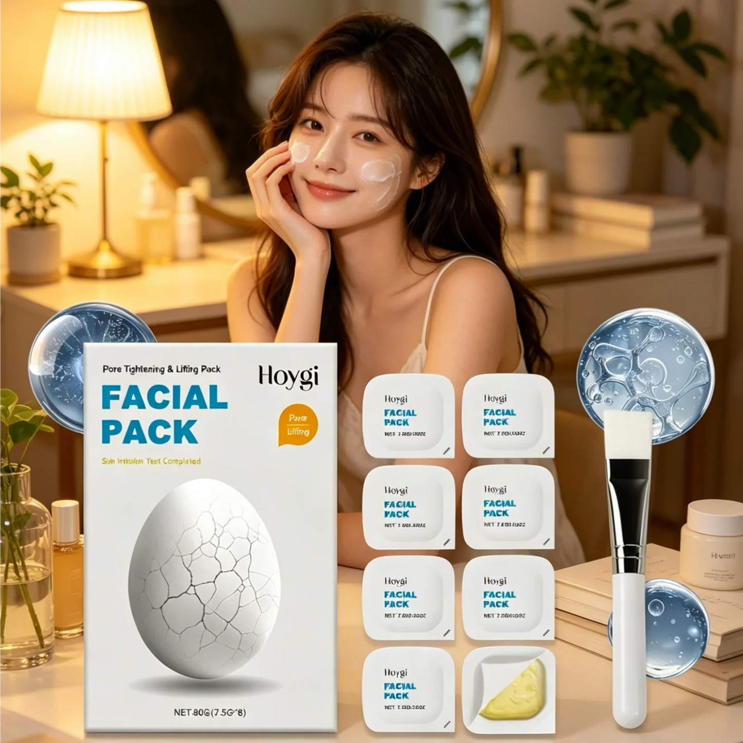 Hoygi Pore Tightening Face Mask – Anti-Aging & Hydrating 8pk