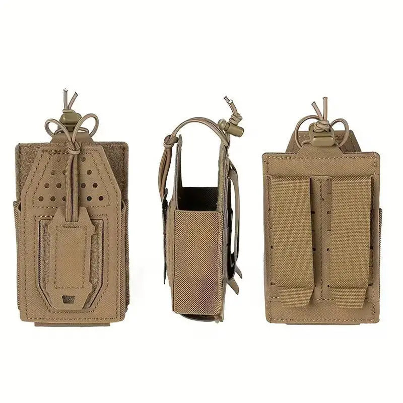 Universal Tactical Two-Way Radio Pouch Molle System Walkie Talkie Carrying Case Holder Durable Nylon Equipment Bag Peaceful Pleasures Health and Wellness