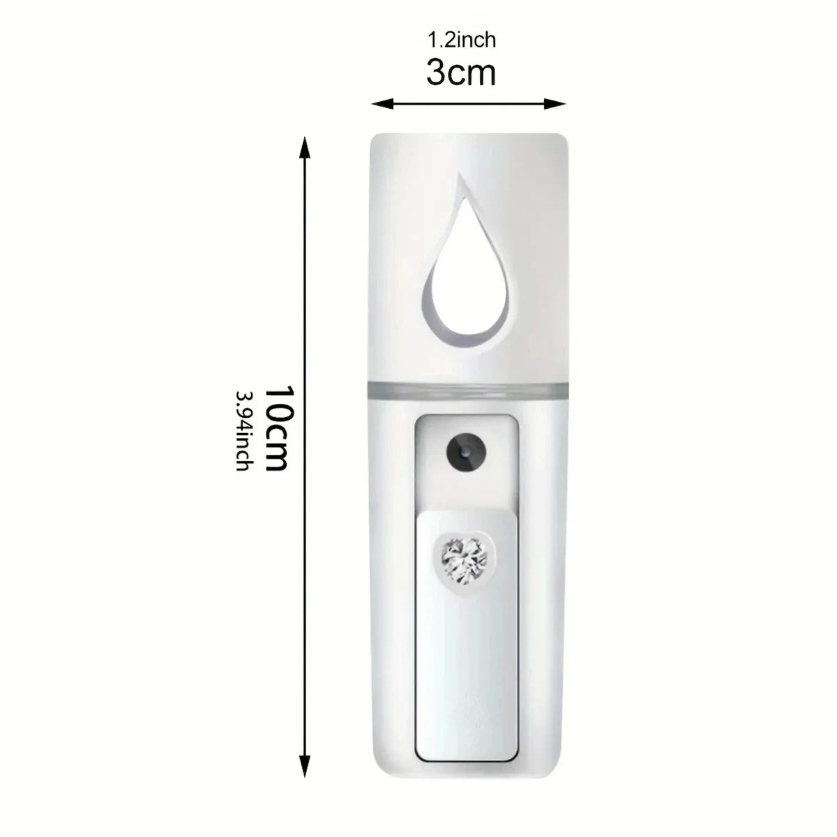20ml USB Rechargeable Nano Facial Sprayer, Handheld Face Steamer & Humidifier for On-The-Go Hydrating Skin Care Peaceful Pleasures Health and Wellness