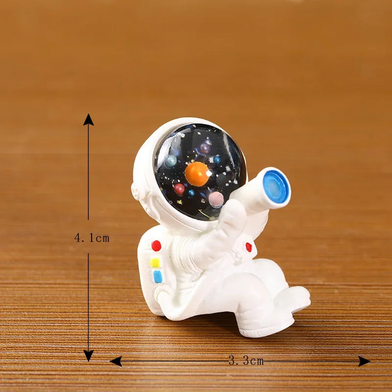 Astronaut Bunny Miniature Figurine | Desk & Home Décor Ornament