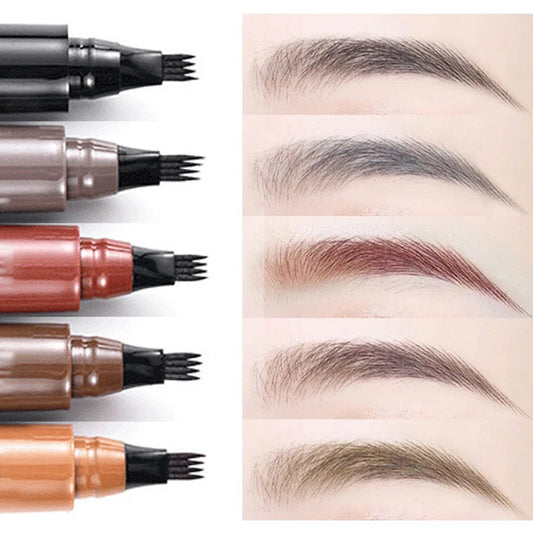 Four-pronged eyebrow pencil, four-end, long-lasting, non-smudged, water-resistant, anti-smudged eyebrow pencil Peaceful Pleasures Health and Wellness