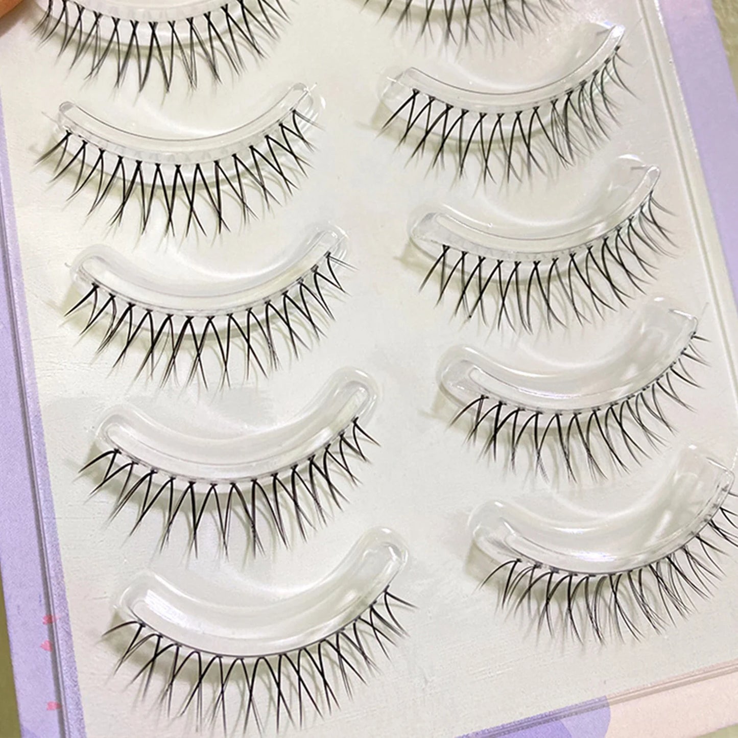 5 Pairs Korean U-Shaped False Eyelashes | Soft Natural Lashes