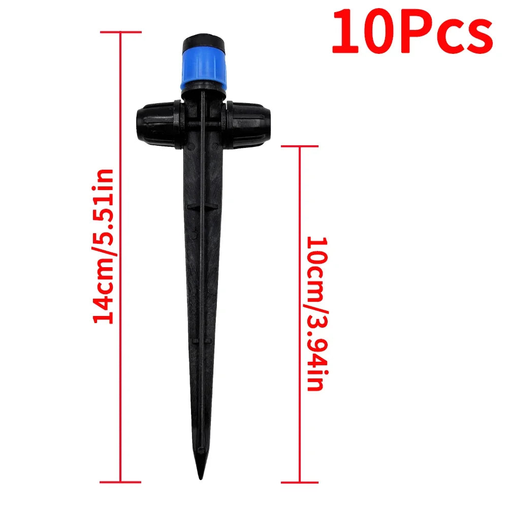 10/30Pcs Spiked Dripper Sprinkler 8 Hole Drop Emitter All Round Scattering Sprinkler Garden Flower Watering Irrigation Supplies Peaceful Pleasures Health and Wellness 10pcs Scattering