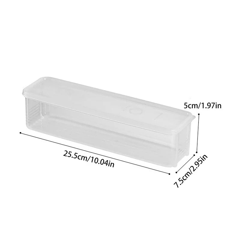 Airtight Food Storage Box with Lid | Fridge Crisper Organizer Food Storage Container Peaceful Pleasures Health and Wellness