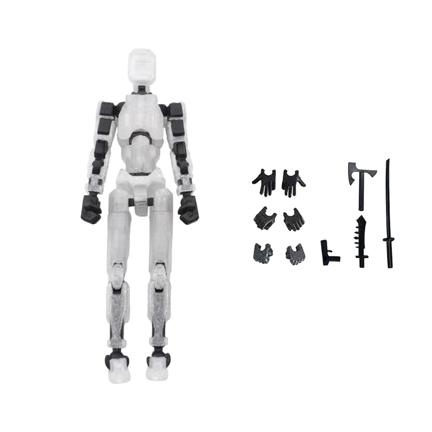 Titan 13 Wings Robot Action Figure – T13 Poseable Toy 13cm