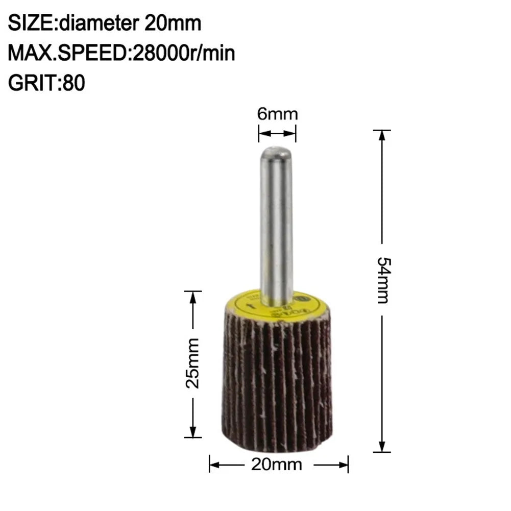 16- 80 Grit Sanding Flap Wheel Disc Abrasive Grinding Dremel