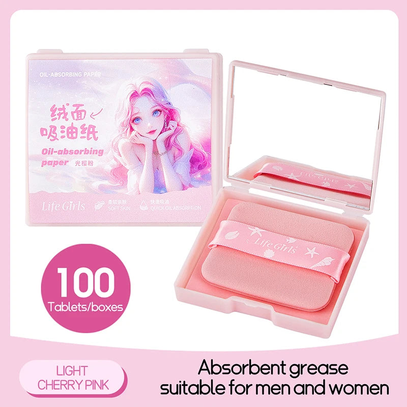 Oil-Absorbing Face Sheets 100 Pcs | Matte Skin Men & Women