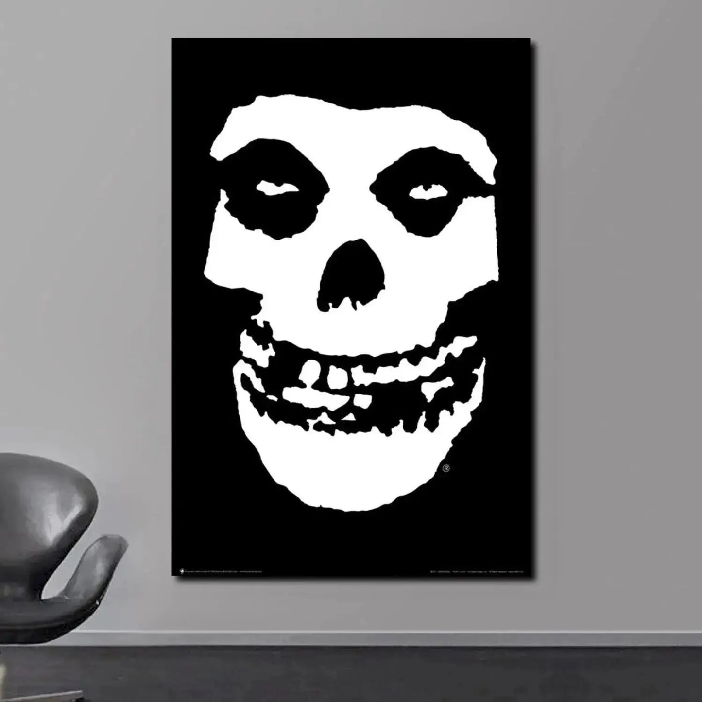 Misfits Hot Poster Horror Punk Rock Music Canvas Painting Wall Art Picture Retro Posters Prints for Bedroom Bar Club Home Decor Peaceful Pleasures Health and Wellness 14 40x60cm Unframed