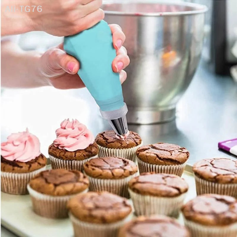 5-Piece Large Stainless Steel Cake Piping Tips Set