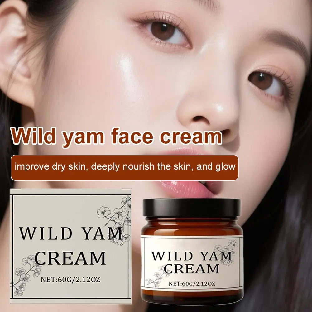 Wild Yam Cream Moisturizing Face Cream Body Lotion Face Cream Care Even & Luminous Skin Peaceful Pleasures Health and Wellness