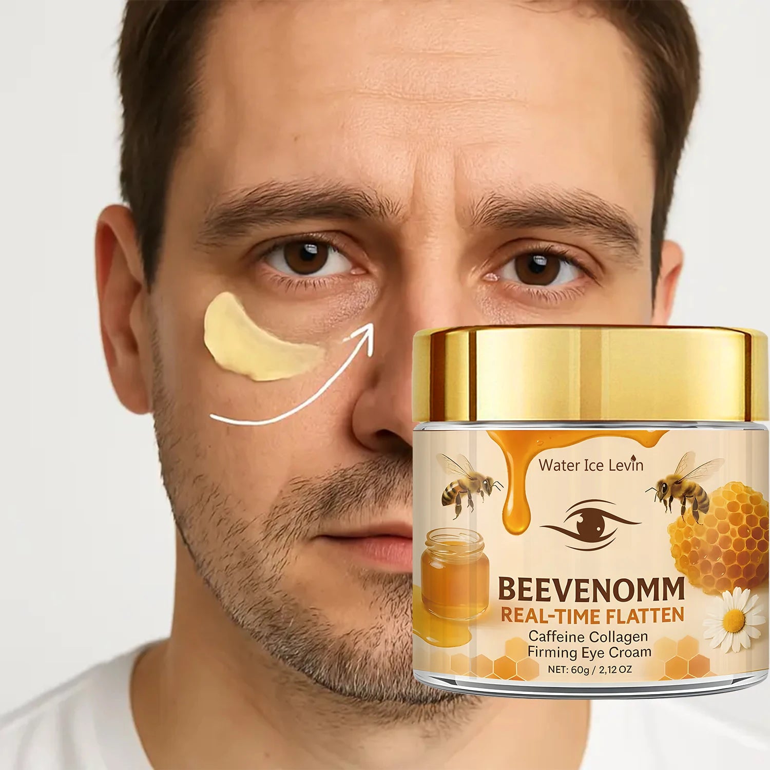 Bee Venom & Caffeine Firming Eye Cream | Collagen + Hyaluronic Acid Firming Eye Cream Peaceful Pleasures Health and Wellness