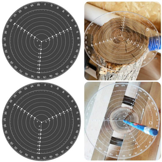 Round Center Finder-Compass Layout Measuring Centering Ruler Precise Scale Drawing Tool For Wood Turning Lathe Work Locating Peaceful Pleasures Health and Wellness