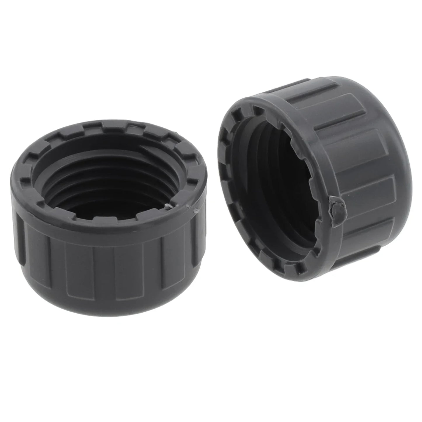 2-Pack PVC Female Thread End Cap 20/25/32mm + Rubber Seals