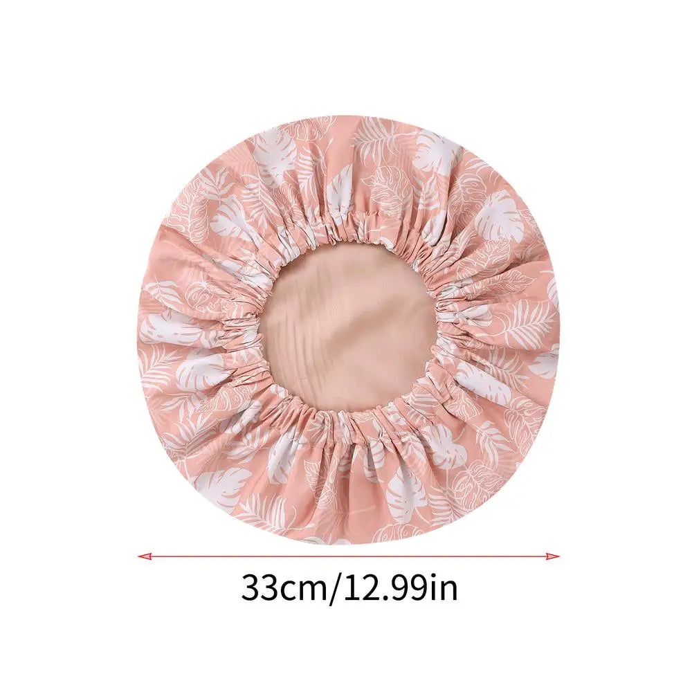 Double Layer Waterproof Shower Cap – Satin Bonnet for Women