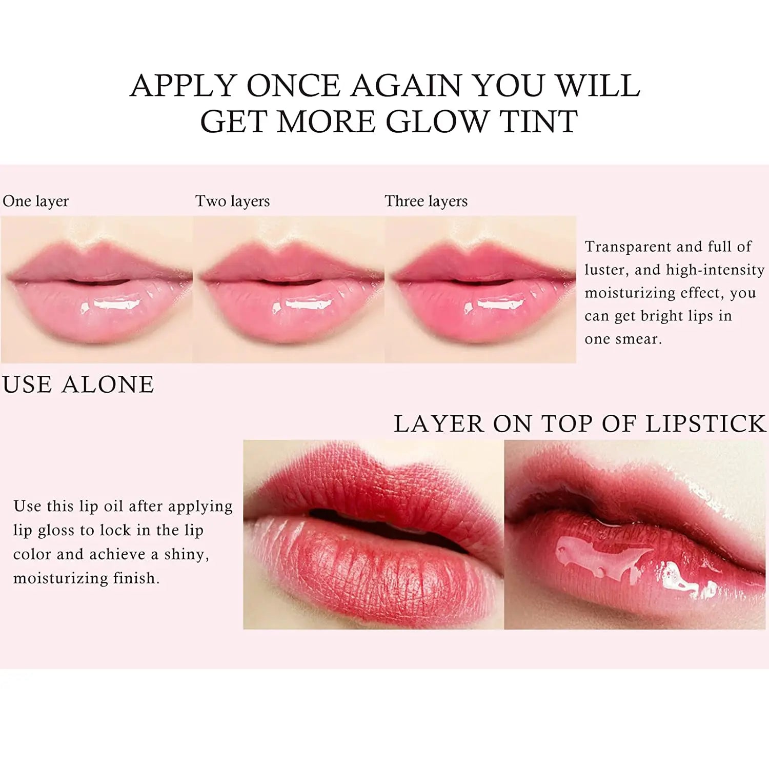 Plump Lip Glow oil Lip Care Oil Plumping Lip Gloss Non-Sticky Formula lip oil moisturizing Lipstick Hydrating Polished lips oil Peaceful Pleasures Health and Wellness