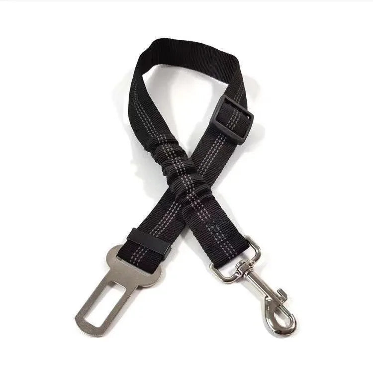 Dog Car Harness Set | Retractable Seatbelt Tether & Folding Bowl