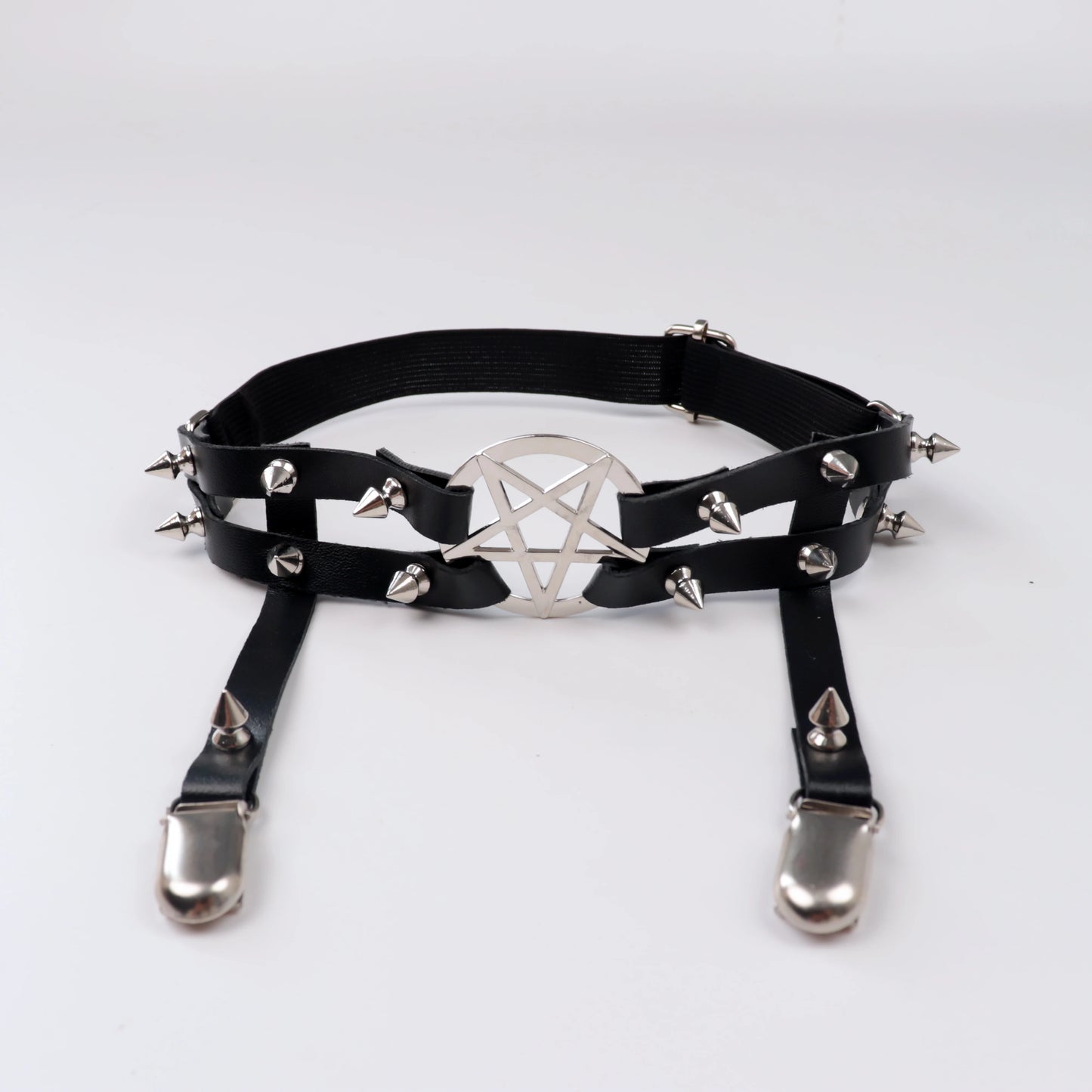 UYEE Leg Strap Garter Belt Pentagram Thigh Harness Women Girls Goth