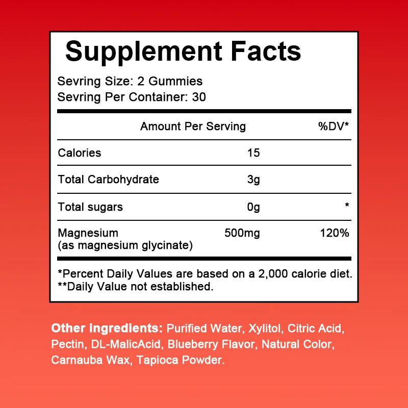 Magnesium Glycinate Gummies – Sleep, Calm & Muscle Support Dietary Supplement Peaceful Pleasures Health and Wellness