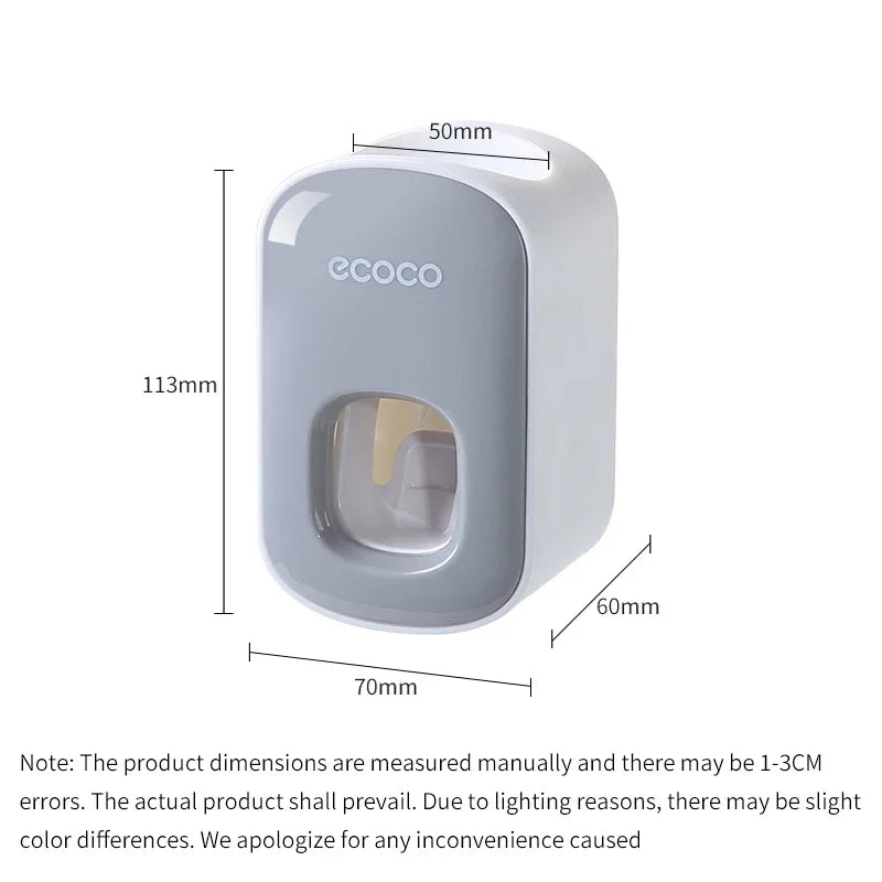 Practical1/2/4pcs Whole hanging automatic toothpaste dispenser bathroom facial cleanser squeezer that does not require drilling Peaceful Pleasures Health and Wellness