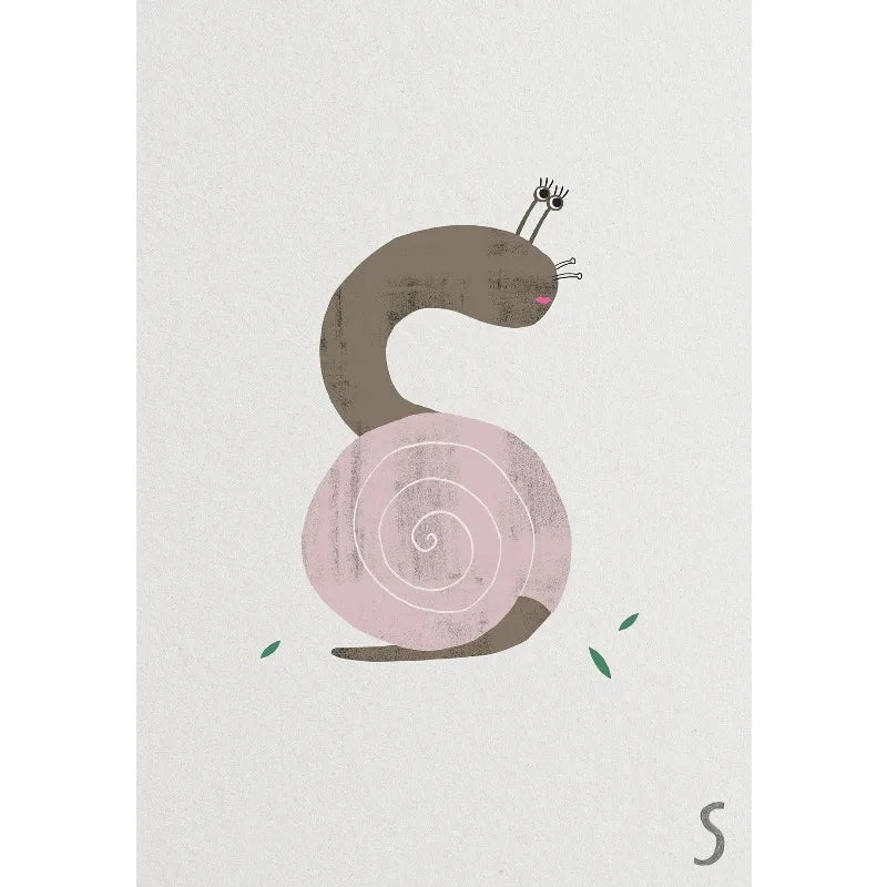 ABC Animal Alphabet Canvas Wall Art for Kids Nursery Room