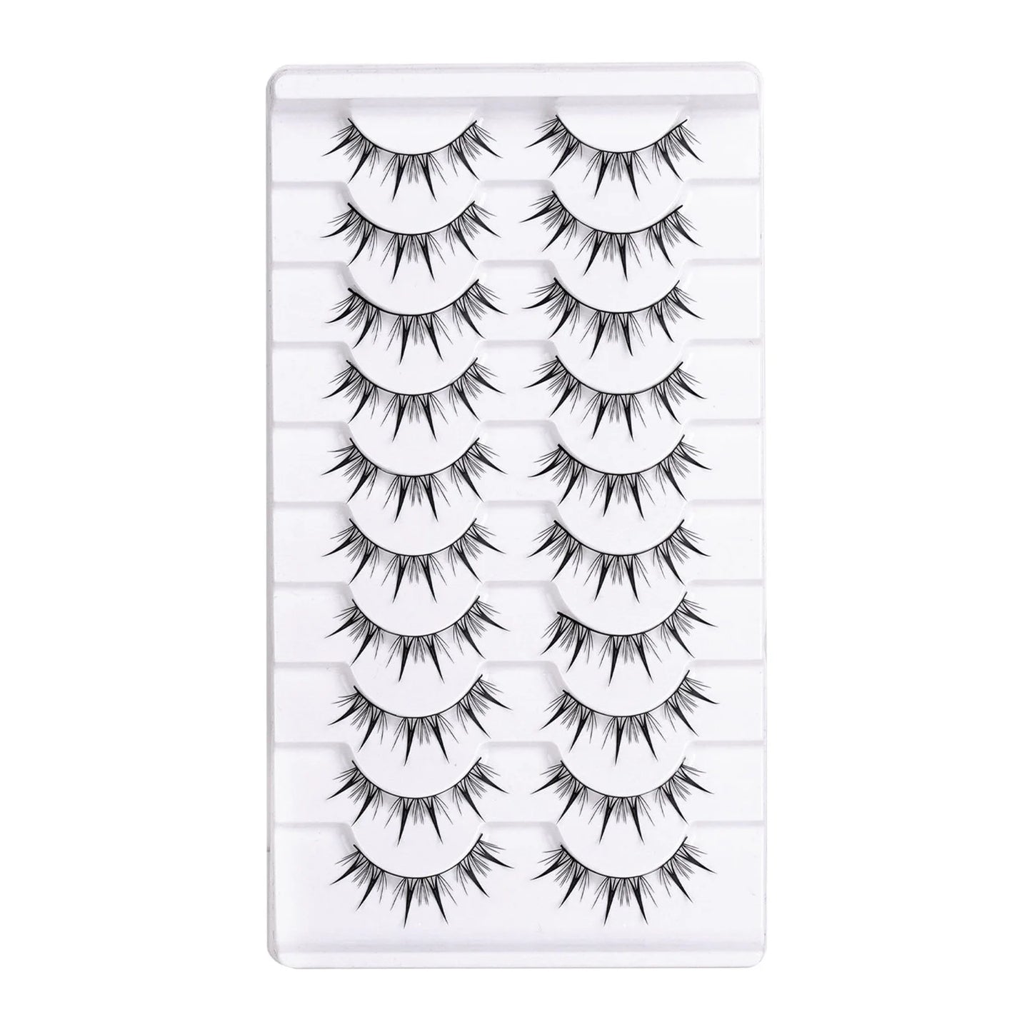 3D Fluffy False Eyelashes – 10 Pairs Full Strip Lashes