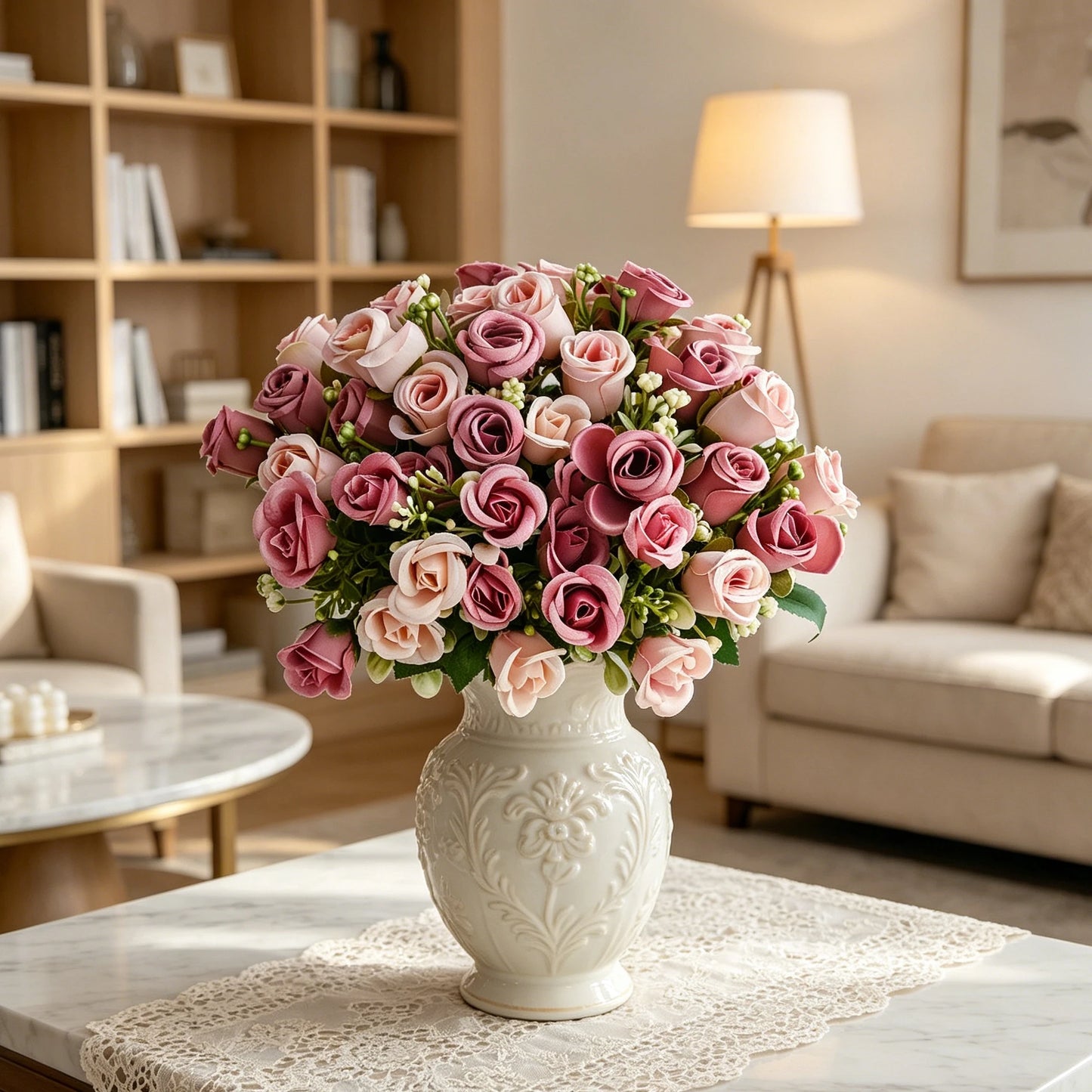 Silk Artificial Flower Bouquet | Wedding, Home & Garden Decor