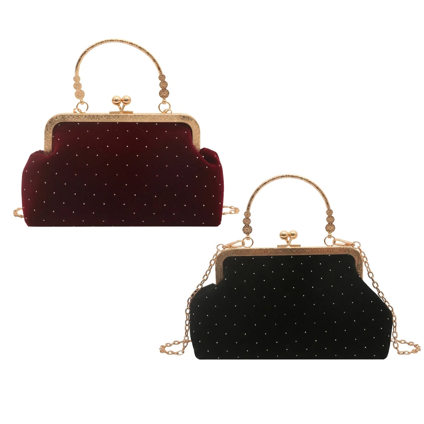 Women's Shell-Clutch Bag Synthetic Leather Chain Strap Shoulder Handbag Peaceful Pleasures Health and Wellness