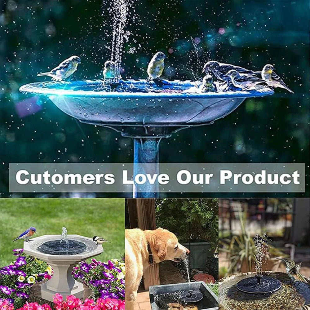 1pc Solar Fountain Outdoor Pool Solar Fountain Pump Essential In Summer Suitable For Ponds Swimming Pools Gardens Peaceful Pleasures Health and Wellness