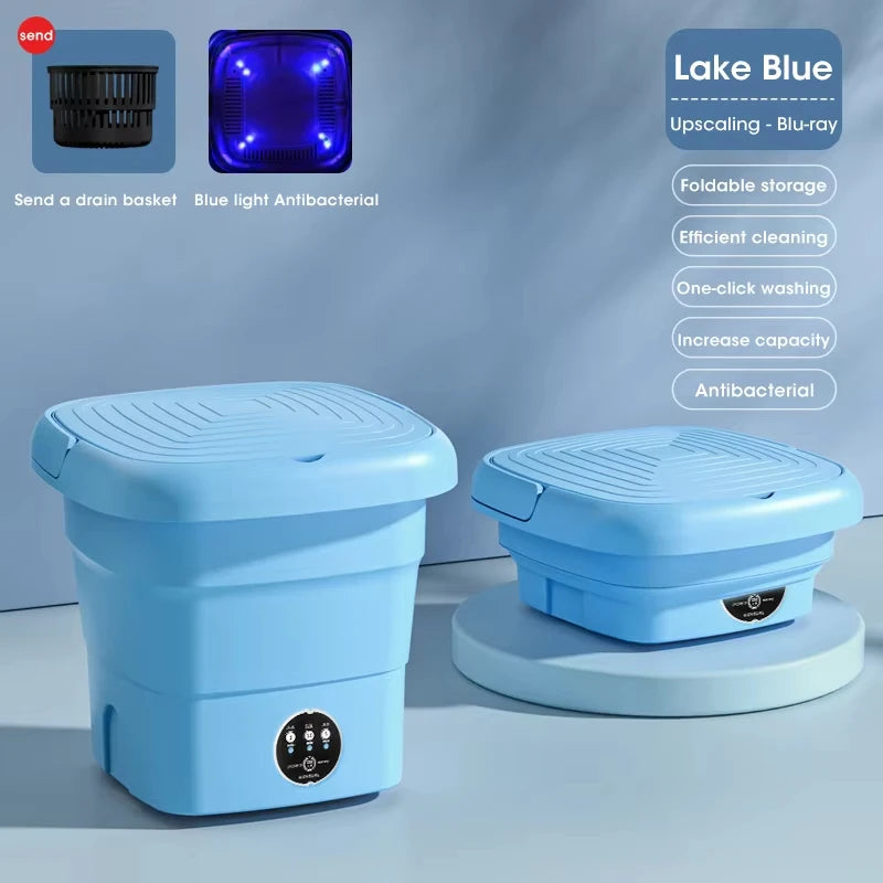 Portable Washing Machine 4.5L Mini Dehydratable For Dormitory Student Rental House Travel Socks Underwear Panties Free Shipping Peaceful Pleasures Health and Wellness