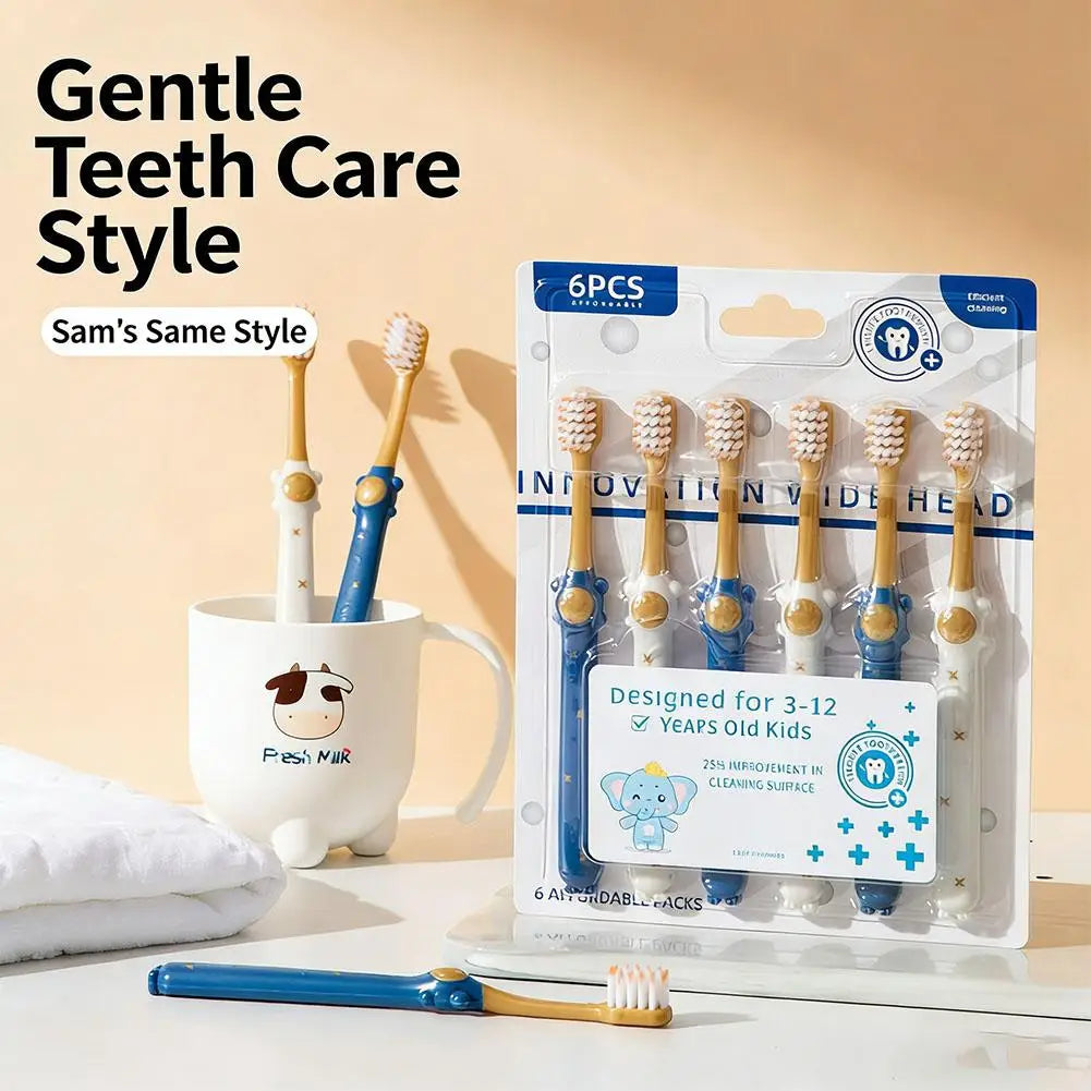 6-Pack Soft Bristle Toothbrush for Sensitive Teeth & Gums