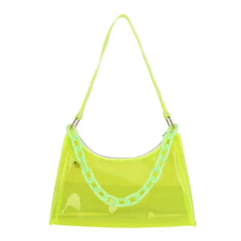 Clear Jelly Shoulder Bag – Transparent PVC Crossbody Purse
