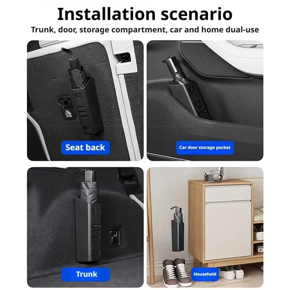 Car Umbrella Holder Storage Box Trunk Organizer Universal Vehicle Waterproof Umbrella Bucket Interior Accessories for SUV Sedan Peaceful Pleasures Health and Wellness