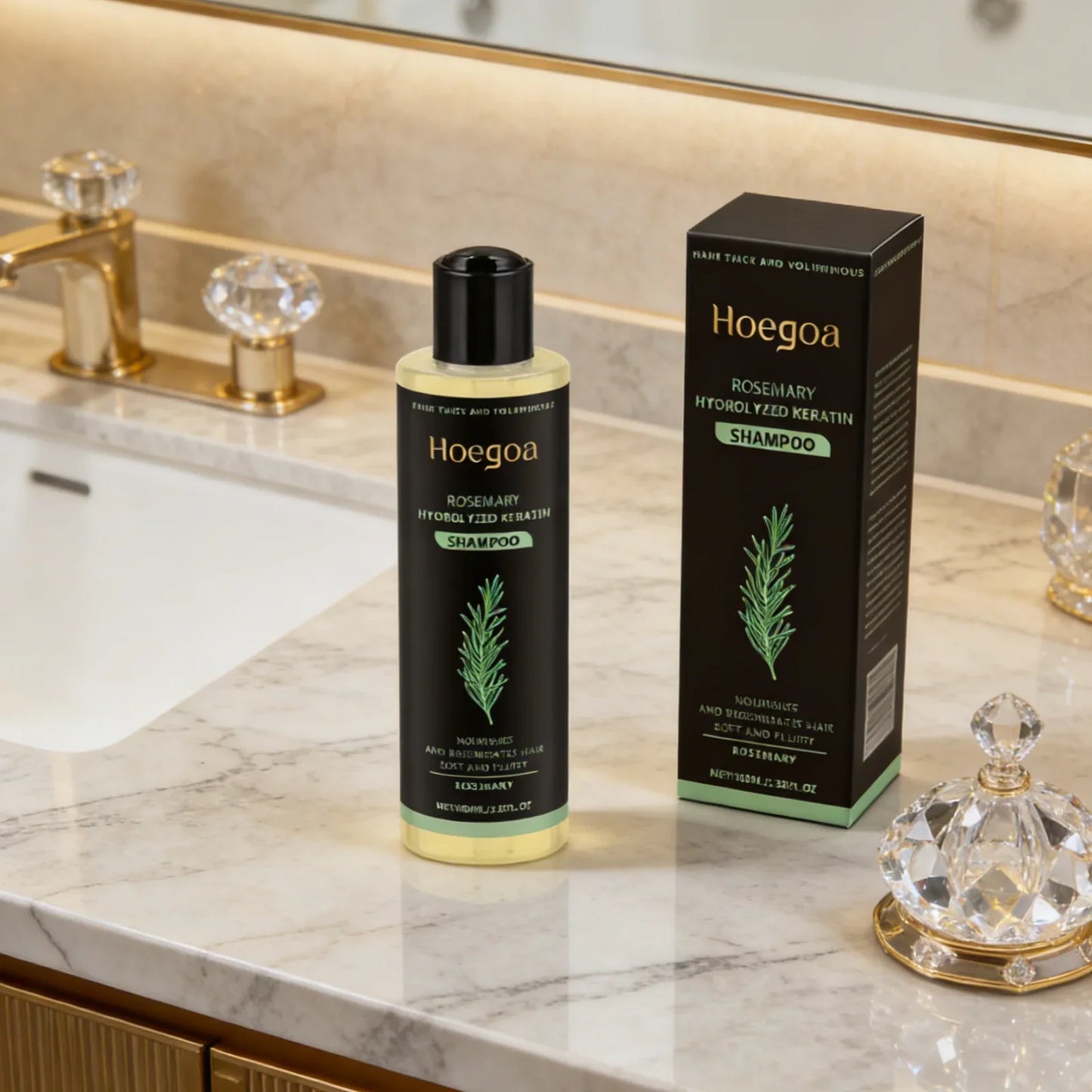 Hoegoa Rosemary Keratin Shampoo – Thicken & Repair Hair