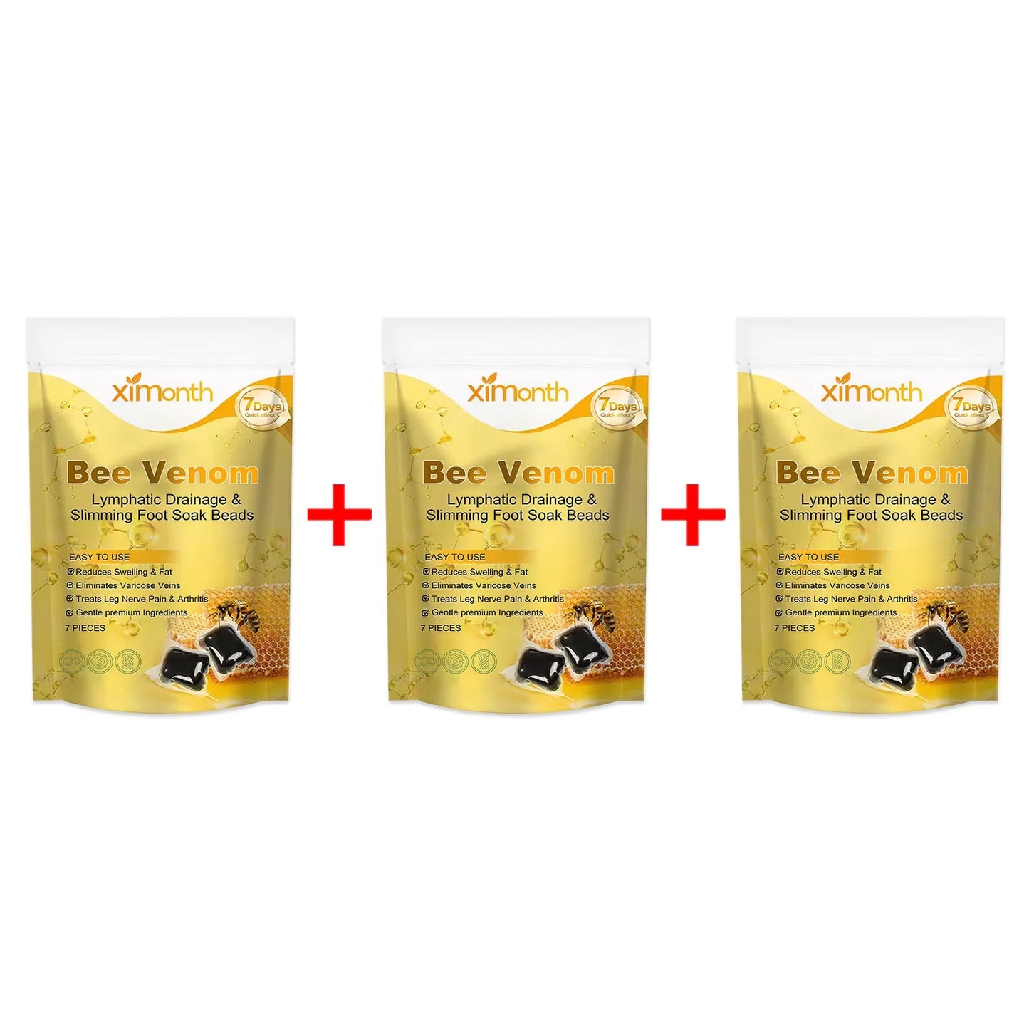 Bee Venom Herbal Foot Bath Soak Beads – 7pcs Deep Cleanse