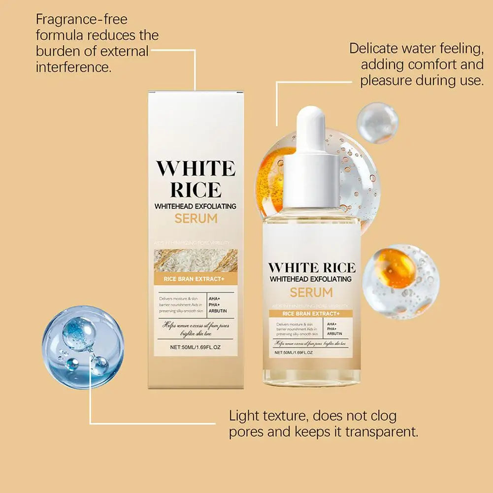 Black Rice Exfoliating Serum | AHA/BHA + Squalane, 50ml