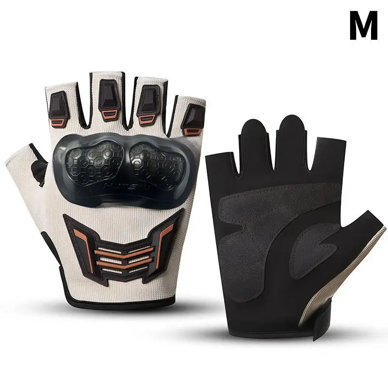 Half Finger Motorcycle Gloves – Unisex Open Finger Sports