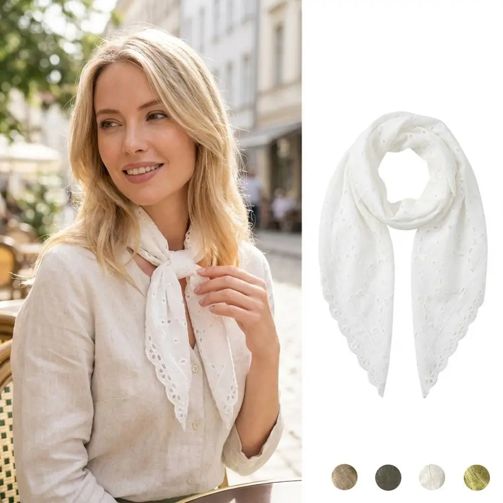 Lightweight Cotton Triangle Scarf – Head Wrap & Neck Bandana
