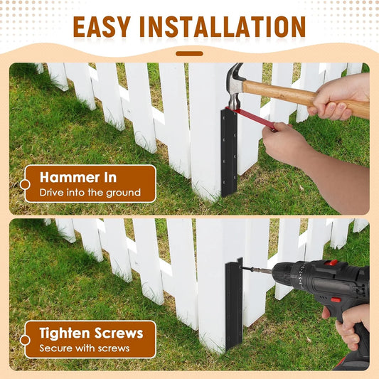 Fence Post Repair Support Stakes Installation Tools Wood Reinforcement Peaceful Pleasures Health and Wellness