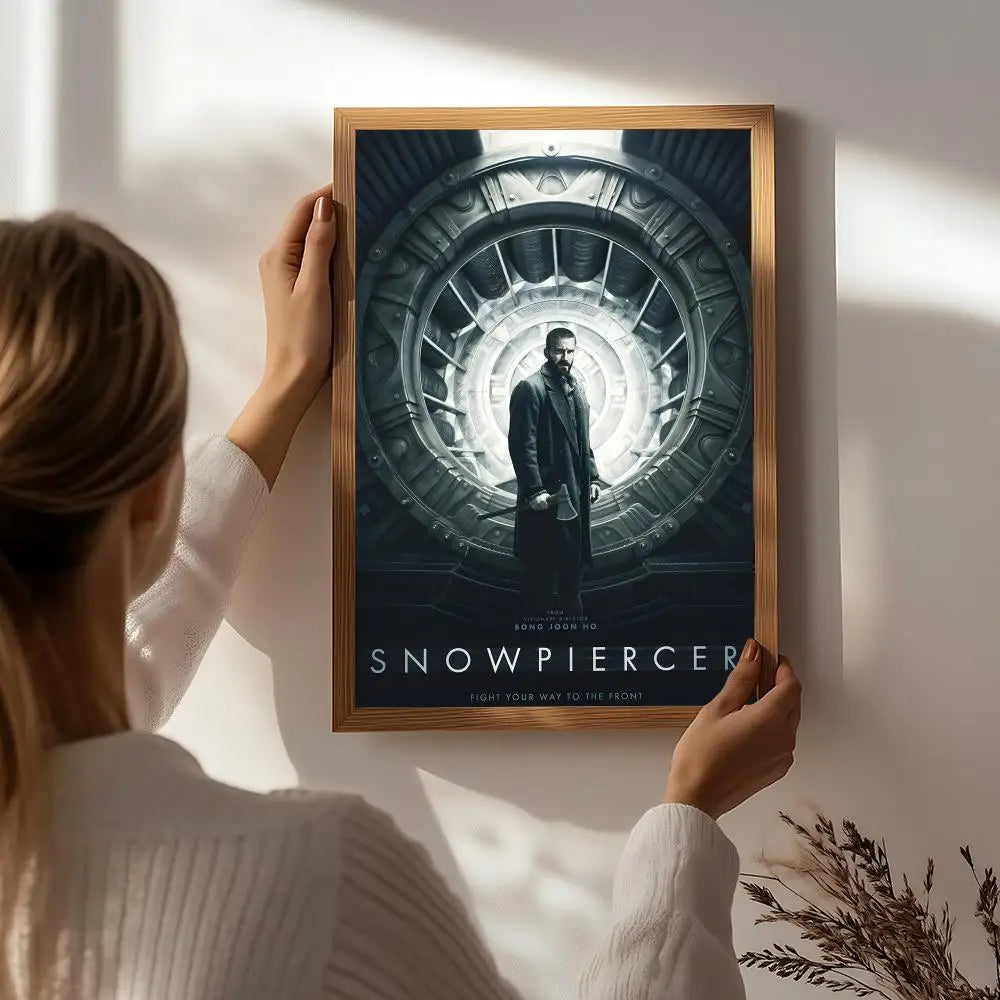 Snowpiercer Movie Poster HD Self-Adhesive Waterproof Wall Art Movie Wall Poster Peaceful Pleasures Health and Wellness White9 40X50cmNoframe