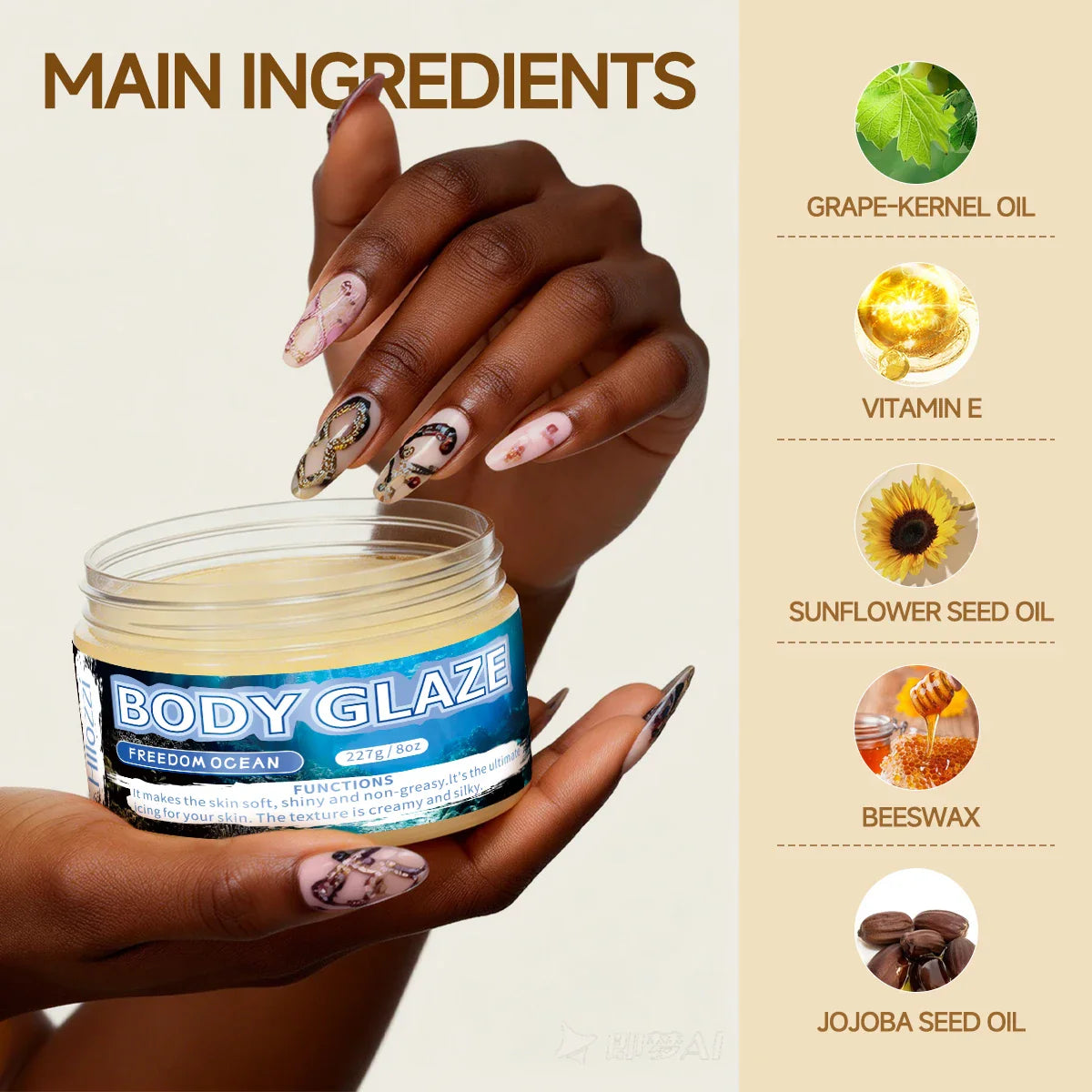 Body Glaze Cream – Moisturize, Brighten & Even Skin Tone