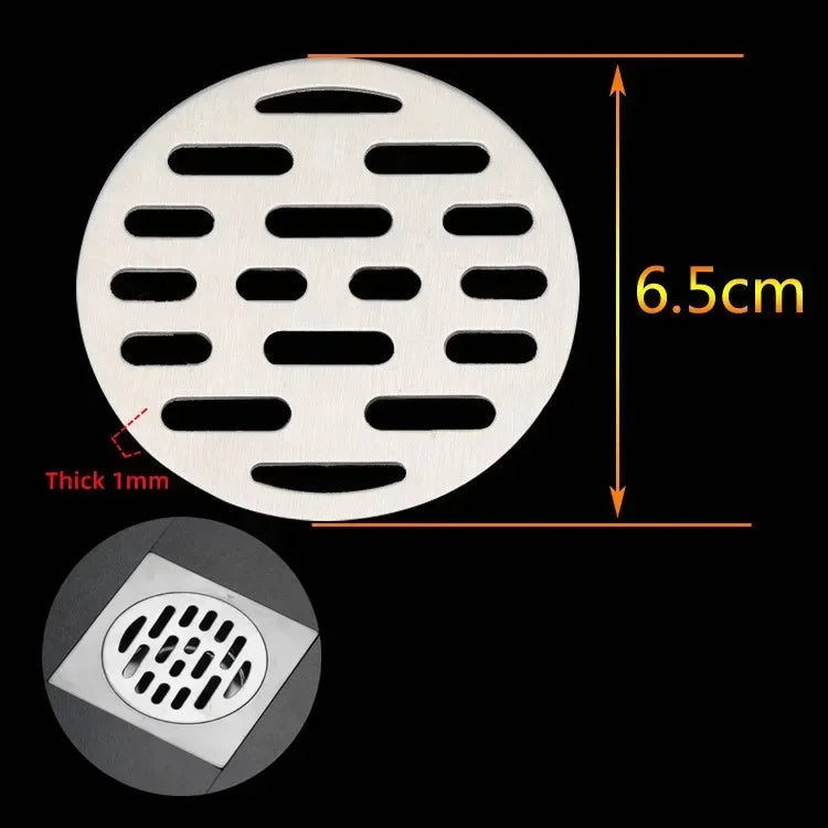 Stainless Steel Round Floor Drain Cover & Hair Catcher Strainer