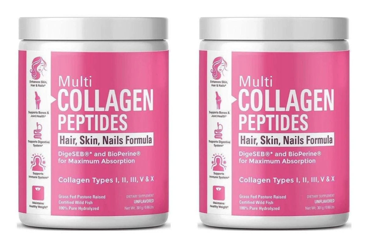 Multi Collagen Peptides Powder Types I II III V X | 301g