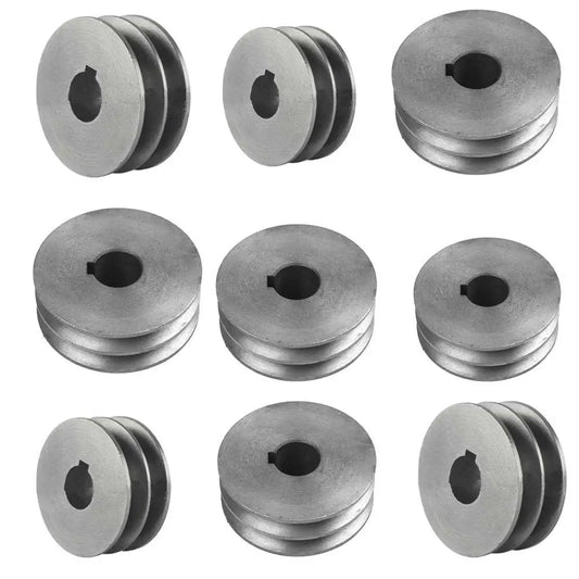 V-belt Pulley Double Slot Motor Cast Iron Dia Power Tool Accessory Peaceful Pleasures Health and Wellness 72x31x28mm