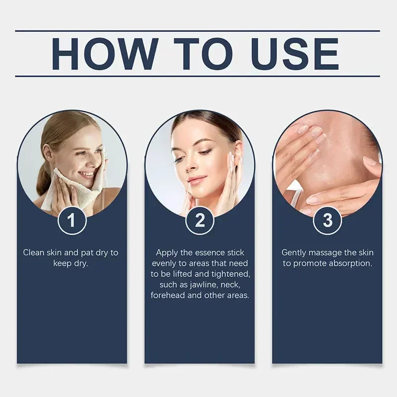 Retinol Hyaluronic Acid Stick Anti Wrinkle Tighten Pores Firming Lifting Plump Skin 24H Moisturizing Anti Aging Korean Care Balm Peaceful Pleasures Health and Wellness
