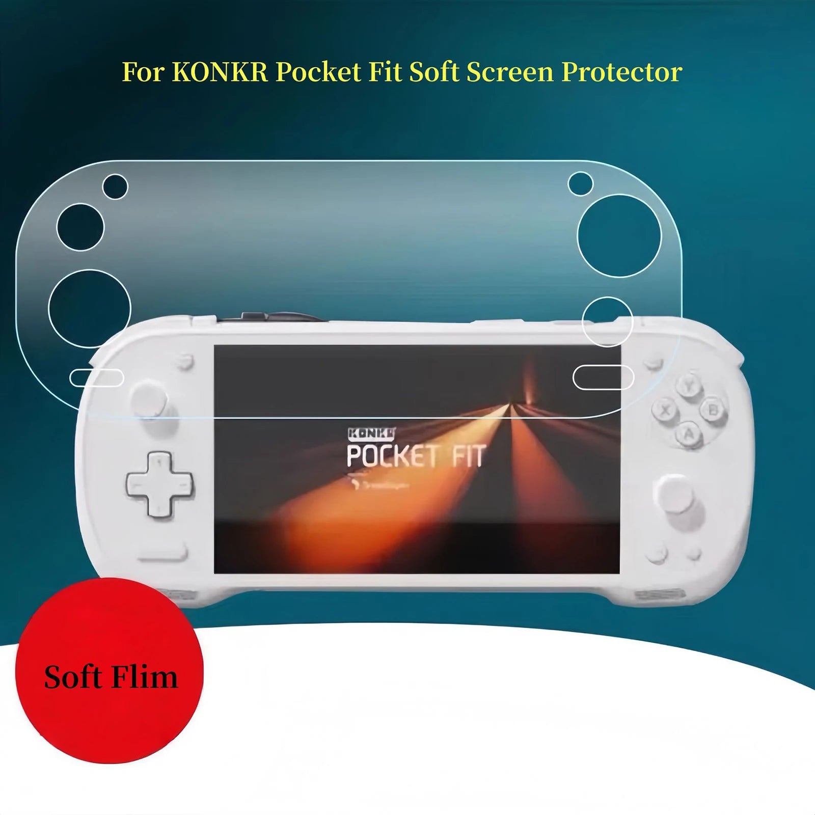 2 Pack Flexible Screen Guard for Ayaneo KONKR Pocket FIT HD Clear Screen Protector Anti-Scratch Anti-Fingerprint Case Friendly Peaceful Pleasures Health and Wellness