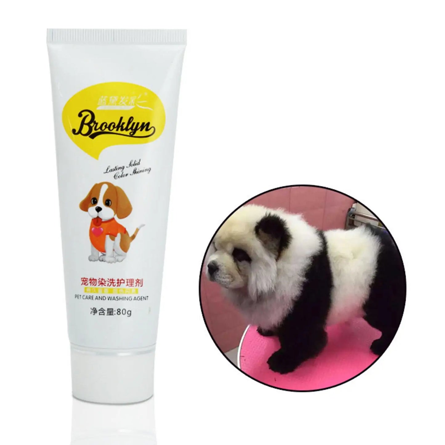 Dog Hair Dye Safely Grooming Lightweight Pet Care Professional Hair Dye Coloring Peaceful Pleasures Health and Wellness black