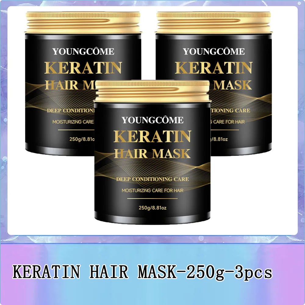 YOUNGCOME Keratin Collagen Hair Mask – Argan Oil, 250g