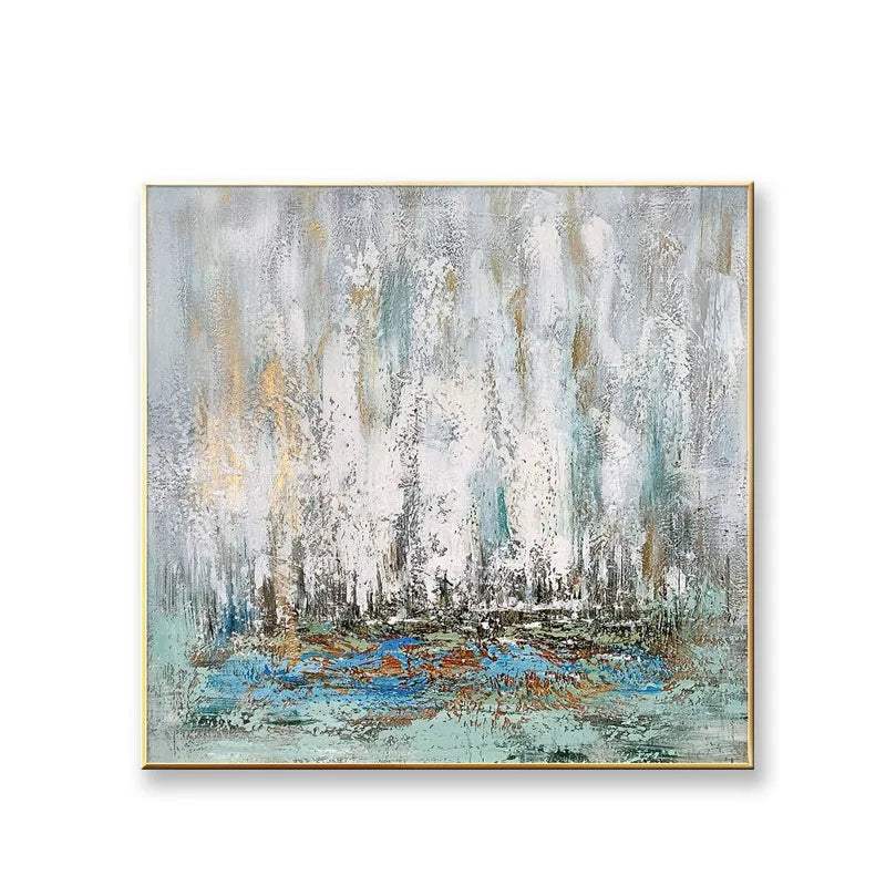 Modern Abstract Sea Scenery Wall Picture Handmade Oil Painting On Canvas Art Hanging Poster For Home Decor Living Room Bedroom Peaceful Pleasures Health and Wellness