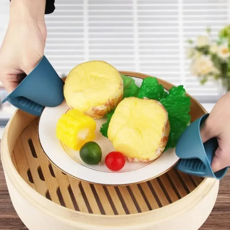 Anti-Scald Bowl Clamp Set – 3pcs Kitchen Plate & Bowl Holder Peaceful Pleasures Health and Wellness